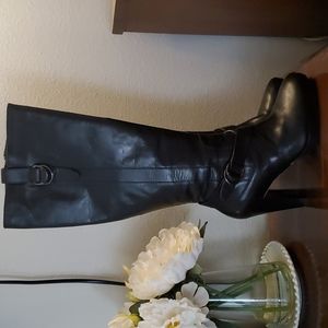 Cole Haan Black Leather Boots Size 8 B Worn Once!